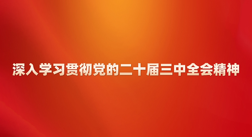 深入學(xué)習(xí)貫徹黨的二十屆三中全會(huì)精神